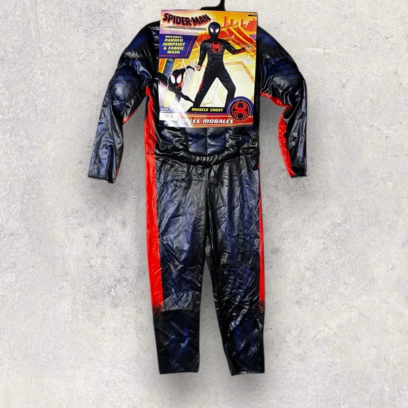 NWT Miles Morales Spider-Man kids Costume Size Medium - Picture 2 of 8